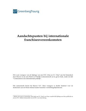 Aandachtspunten bij internationale ... - Export.gov