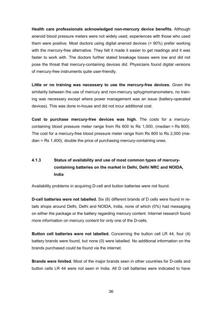 Market analysis of some mercury-containing products and their ...