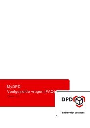 MyDPD Veelgestelde vragen (FAQ)
