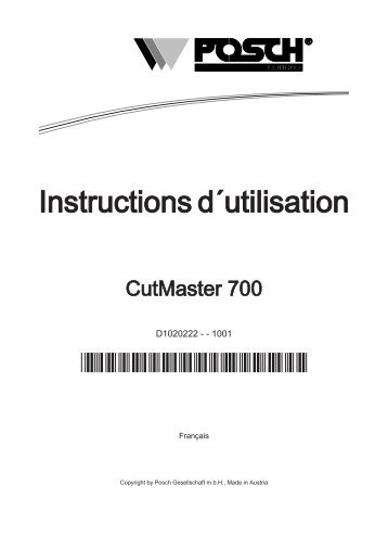 CutMaster 700 - Posch