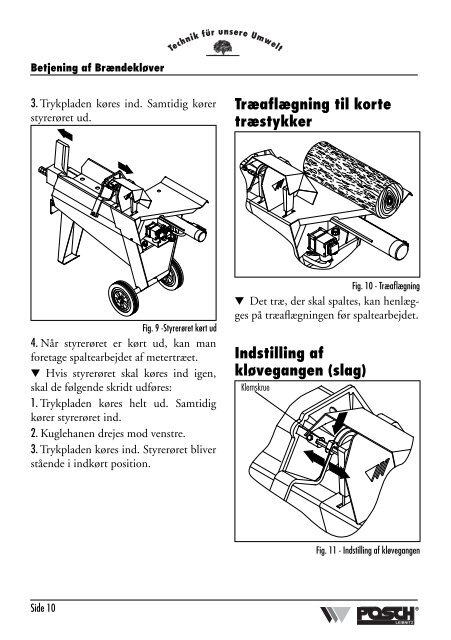 Horisontal brændekløver “RuckZuck-Spezial“ - Posch