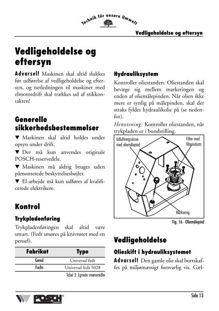 Horisontal brændekløver “RuckZuck-Spezial“ - Posch