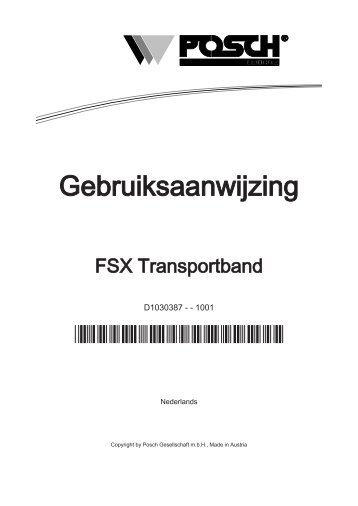 FSX transportbanden - Posch