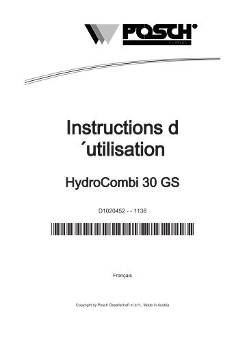 HydroCombi 30 GS - Posch