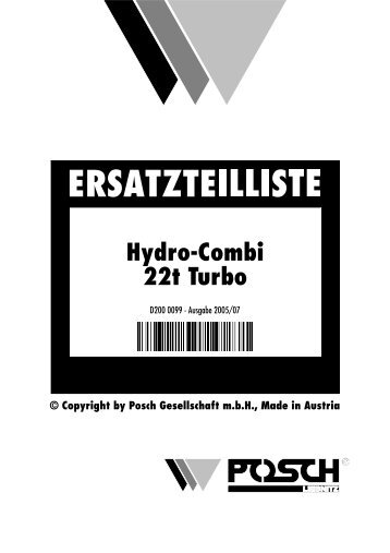 Hydro-Combi 22t Turbo - Posch