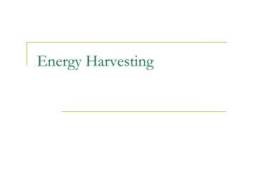 Energy Harvesting - DAIICT Intranet