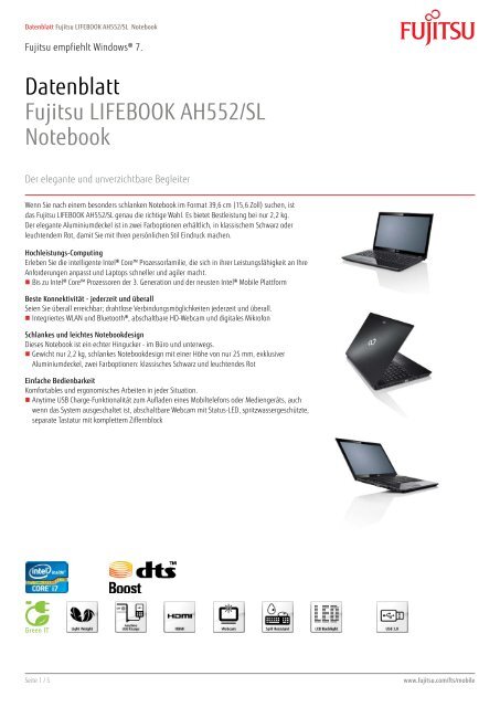 Fujitsu Portatile Lifebook AH532 15.6  Laptop Schermo Rasoio Tipo Ricambio