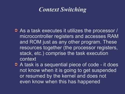 Embedding OS in AVR microcontrollers - DAIICT Intranet