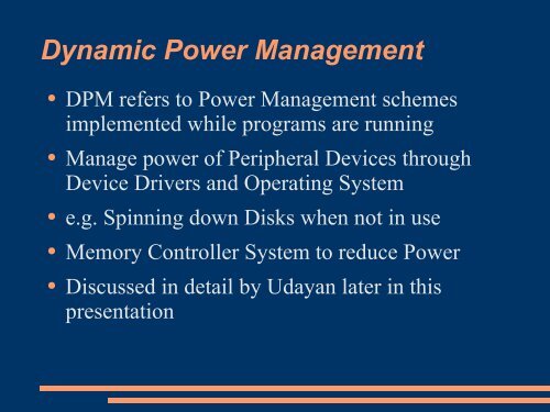 Power Management in Embedded Systems - DAIICT Intranet