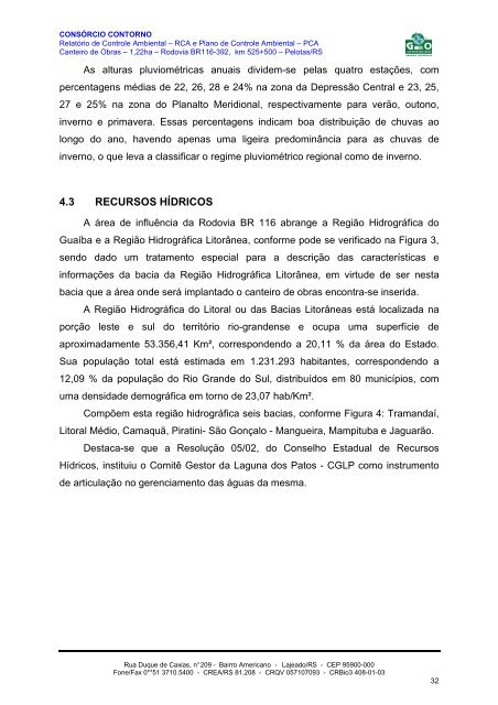 RELATÓRIO DE CONTROLE AMBIENTAL - RCA E PLANO ... - Ibama