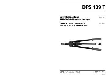 Bedienungsanleitung DFS 109 T