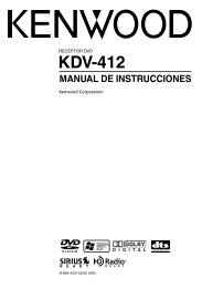 Radio coche kenwood//cuerpo de reemplazo de reproductor de CD KDC-5047U