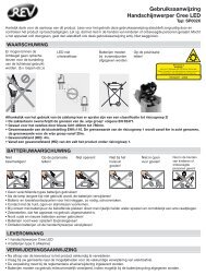 Gebruiksaanwijzing Handschijnwerper Cree LED - REV-Ritter GmbH