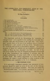 The correction for emergent stem of the mercurial thermometer