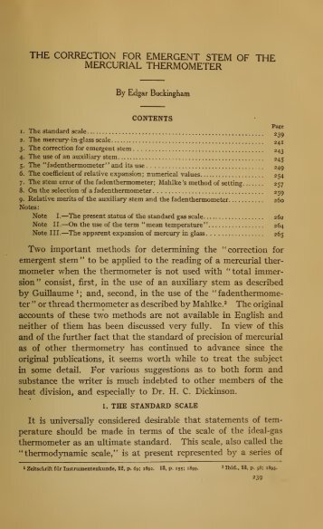 The correction for emergent stem of the mercurial thermometer