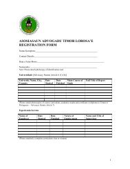 asosiasaun advogadu timor lorosa'e registration form - AATL