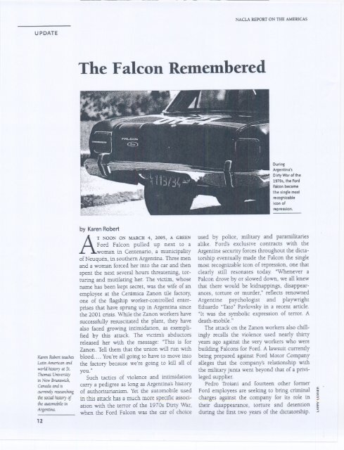Death Comes in a Ford Falcon - Karen Robert - The American ...