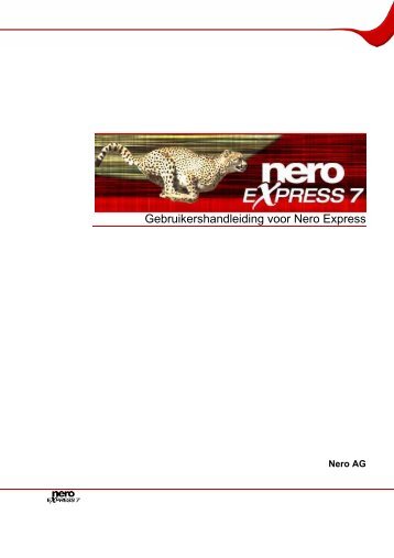 Gebruikershandleiding voor Nero Express - Download - Nero