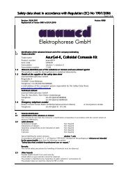 Azurgel-K, colloidal coomassie staining kit - anamed ...