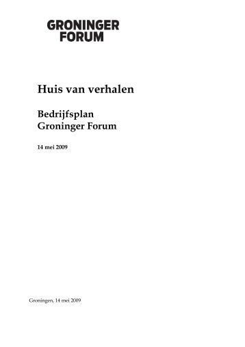 Definitief bedrijfsplan Forum - Gemeente Groningen