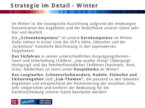 Strategie im Detail - Sölden