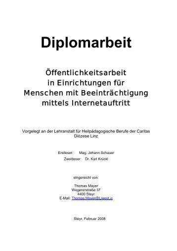 Diplomarbeit - Liwest