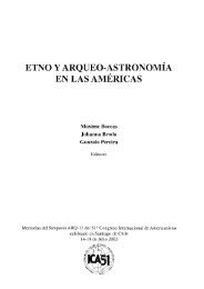 ETNO Y ARQUEO-ASTRONOMIA EN LAS AMERICAS - ZRC SAZU