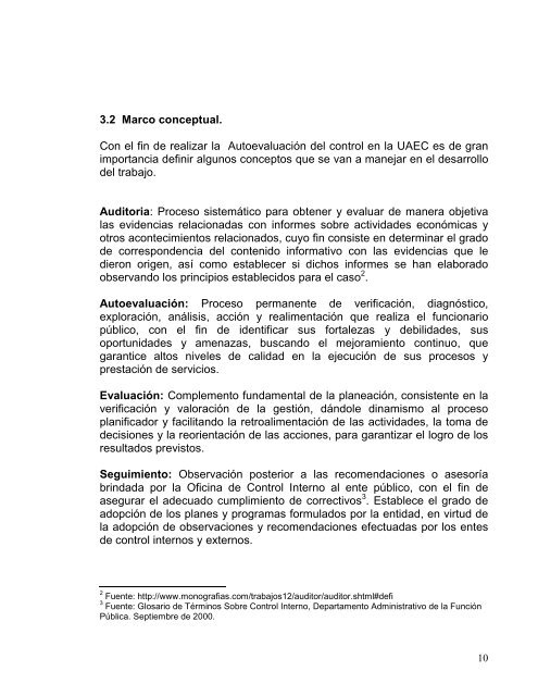 Autoevaluación del Control - CDIM - ESAP - Escuela Superior de ...