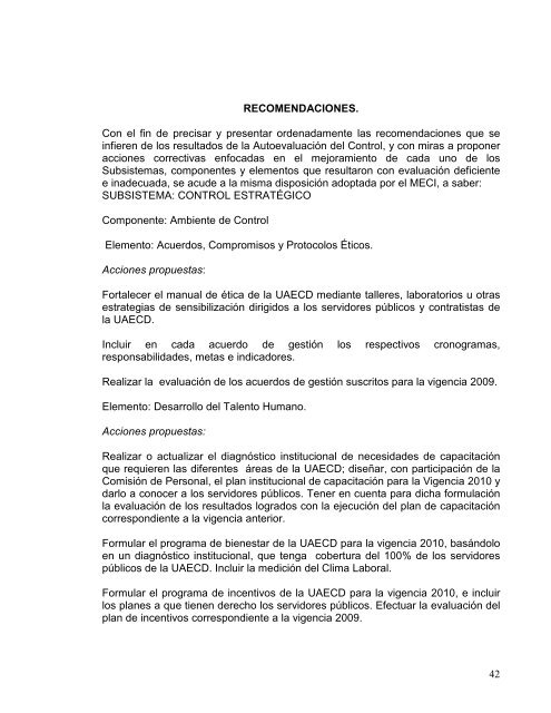 Autoevaluación del Control - CDIM - ESAP - Escuela Superior de ...