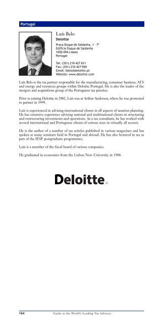 Tax Advisers - Deloitte