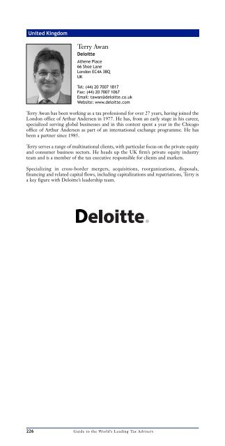 Tax Advisers - Deloitte