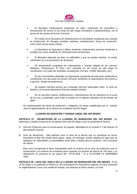 POT - Reformas Normas - Rionegro - Antioquia - CDIM - ESAP
