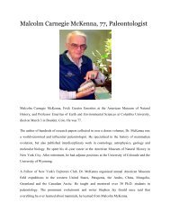 Malcolm Carnegie McKenna, 77, Paleontologist - AMNH Research ...