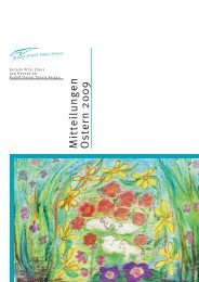 Mitteilungen Ostern 2009 - Rudolf Steiner Schule Aargau