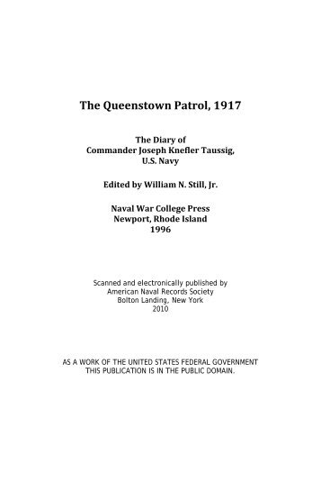 The Queenstown Patrol, 1917 - Ibiblio