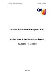 Kuwait Petroleum Europoort B.V. Collectieve ... - CAOweb