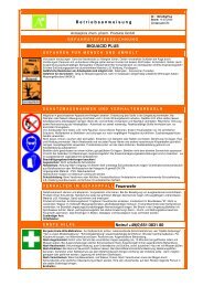 Betriebsanweisung Biguacid Plus - Antiseptica