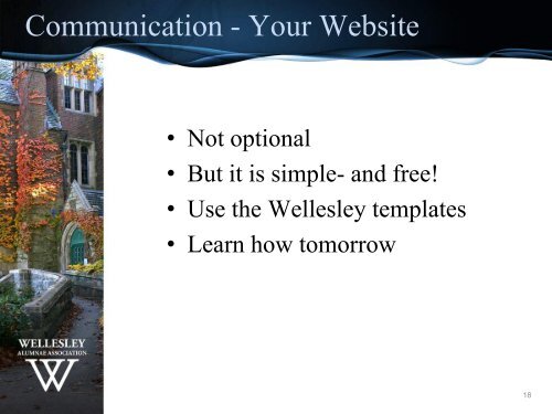 Engaging Your Classmates: - Wellesley College