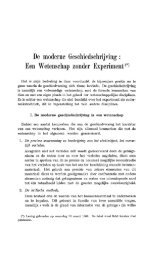 De moderne Geschiedschrijving : Een Wetenschap zonder ...