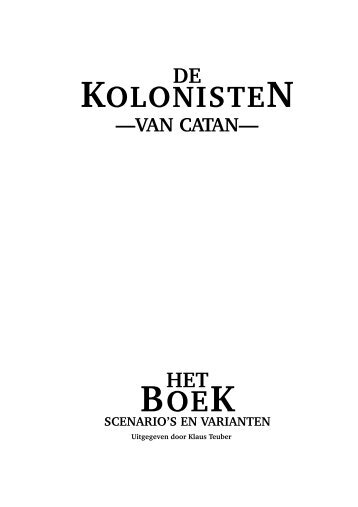 KOLONISTEN BOEK