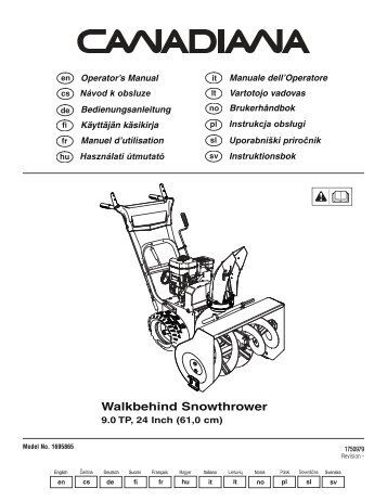 Walkbehind Snowthrower