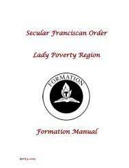 Secular Franciscan Order - Catholic Web