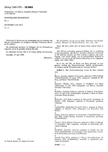 Naturalisatie van Berecz, Josephus Johannes Vincentius en