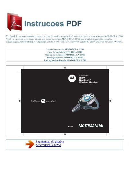 Motorola Bluetooth H680 Manual Pdf - Motorola Elite Sliver : The