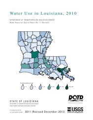Water Use in Louisiana, 2010 - Water Resources of Louisiana - USGS