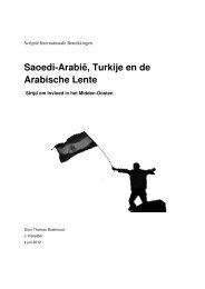 Saoedi-Arabië, Turkije en de Arabische Lente - Igitur