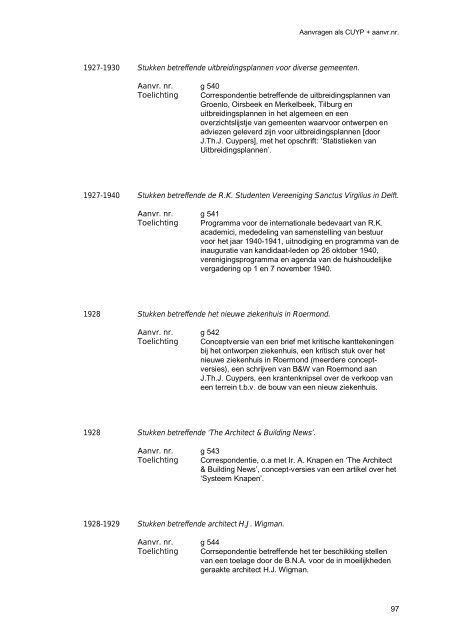 Inventaris - Nederlands Architectuurinstituut