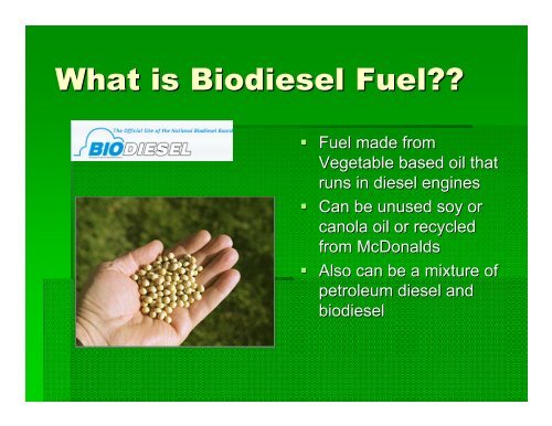 What is Biodiesel Fuel??