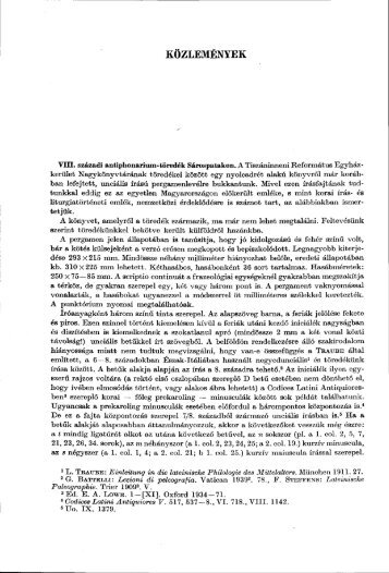 VIII. századi antiphonarium-töredék Sárospatakon. (két képpel)