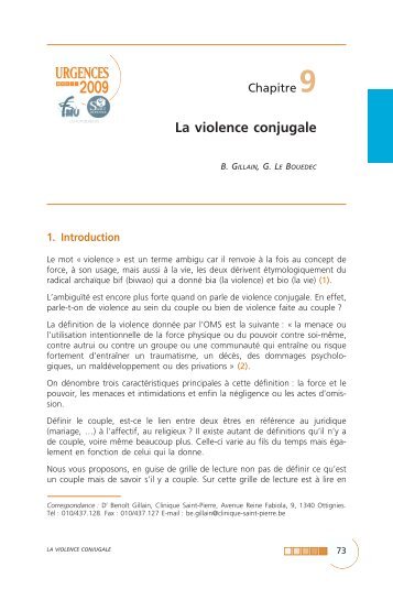 La violence conjugale